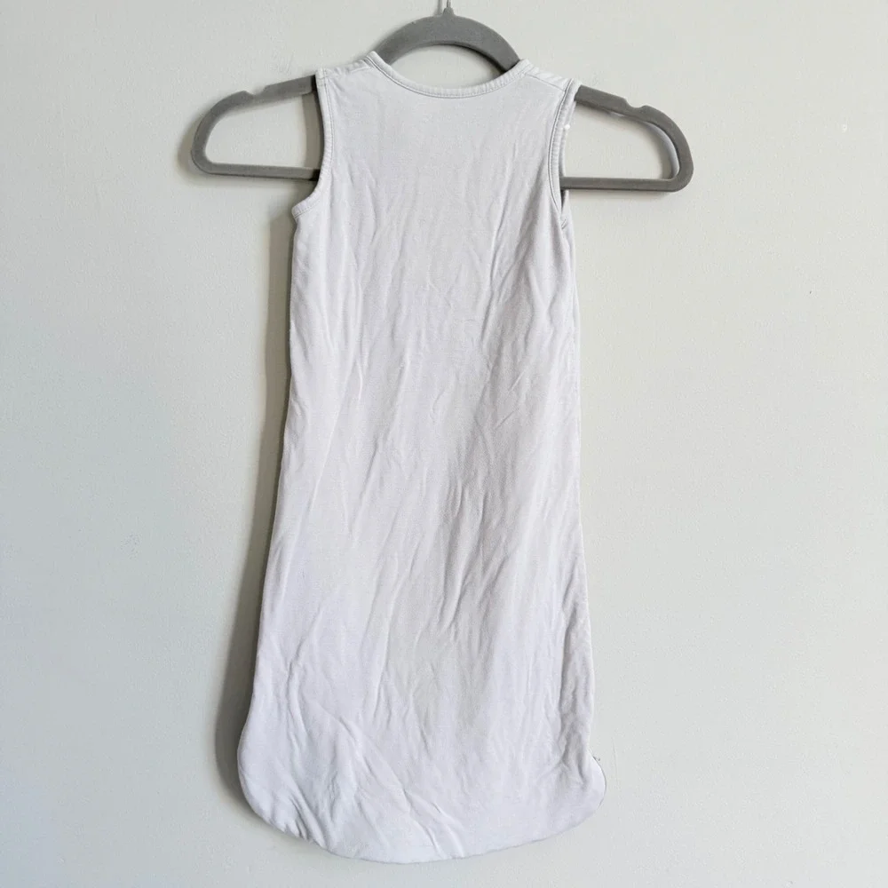 Kyte Baby Bamboo Sleep Bag 0.5 TOG Fog Gray Size Small Sleeveless Sleep Sack
